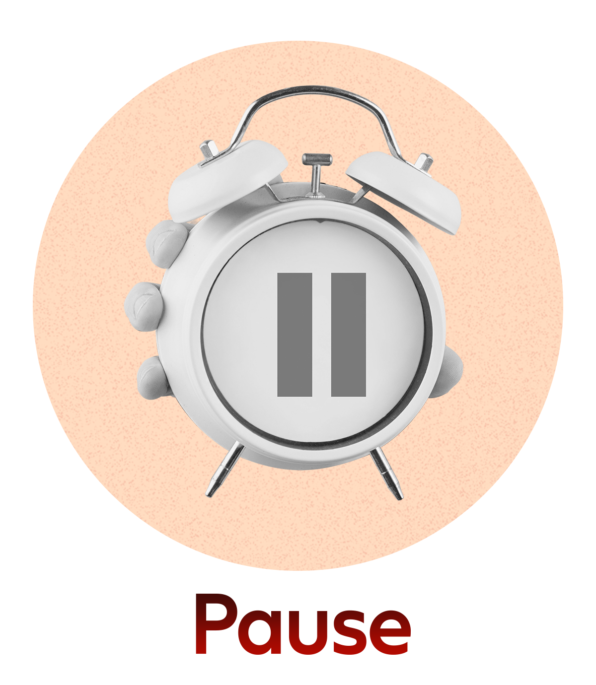 Pause Alarm Clock Icon
